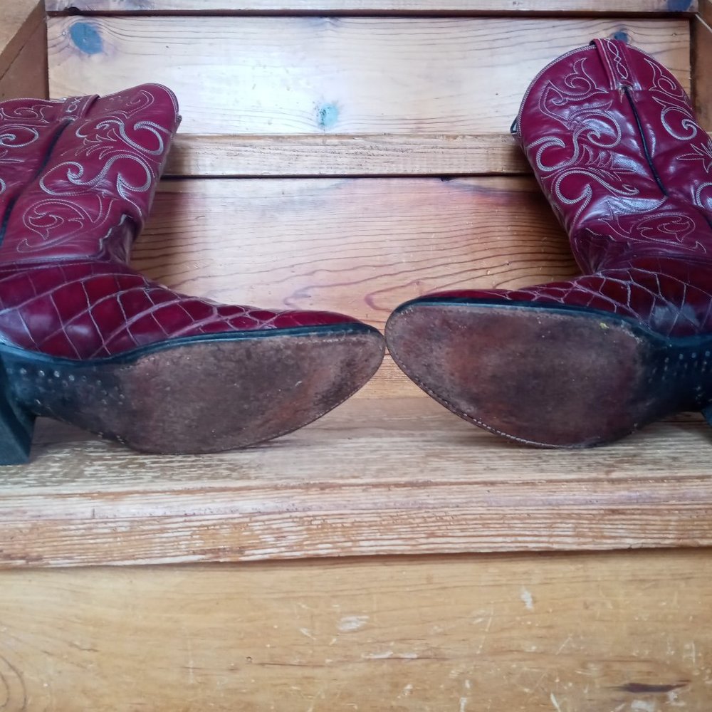 Tony Lama El Rey Alligator Belly Boots